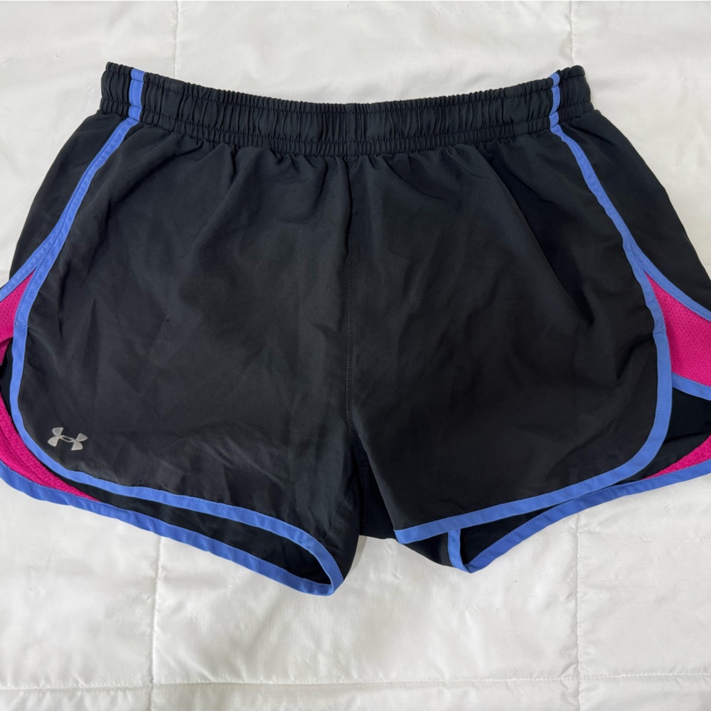 Under Armour Black and Pink Athletic Shorts